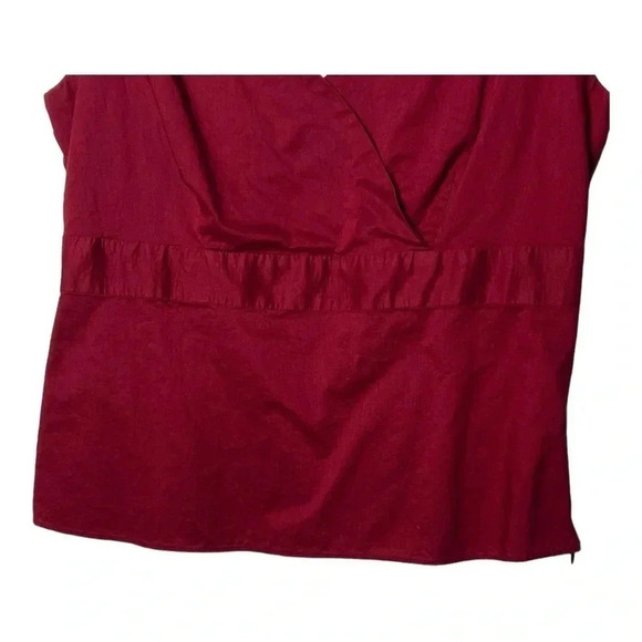 0383W. GAP SLEEVELESS SUMMER TOP THICK STRAPS SIZE LARGE MAROON IN COLOR SIZE LG - Picture 4 of 9